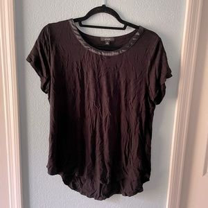 Alfani short sleeve black shirt in size PXL